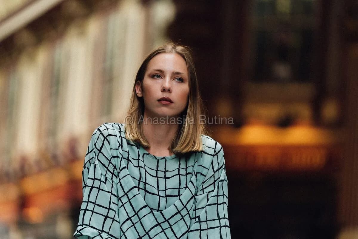 Editorial fashion portrait — London women's collection